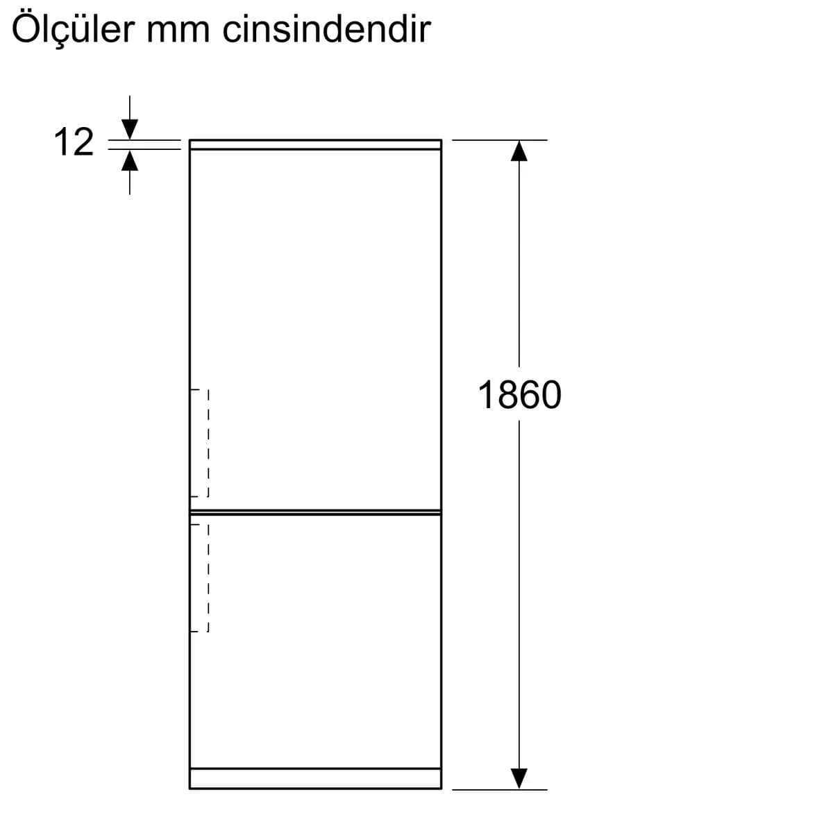 Profilo BD3076WCAP XL 526 Litre C Enerji Sınıfı Total No-Frost Alttan Donduruculu Beyaz Buzdolabı - 186x75 cm 8