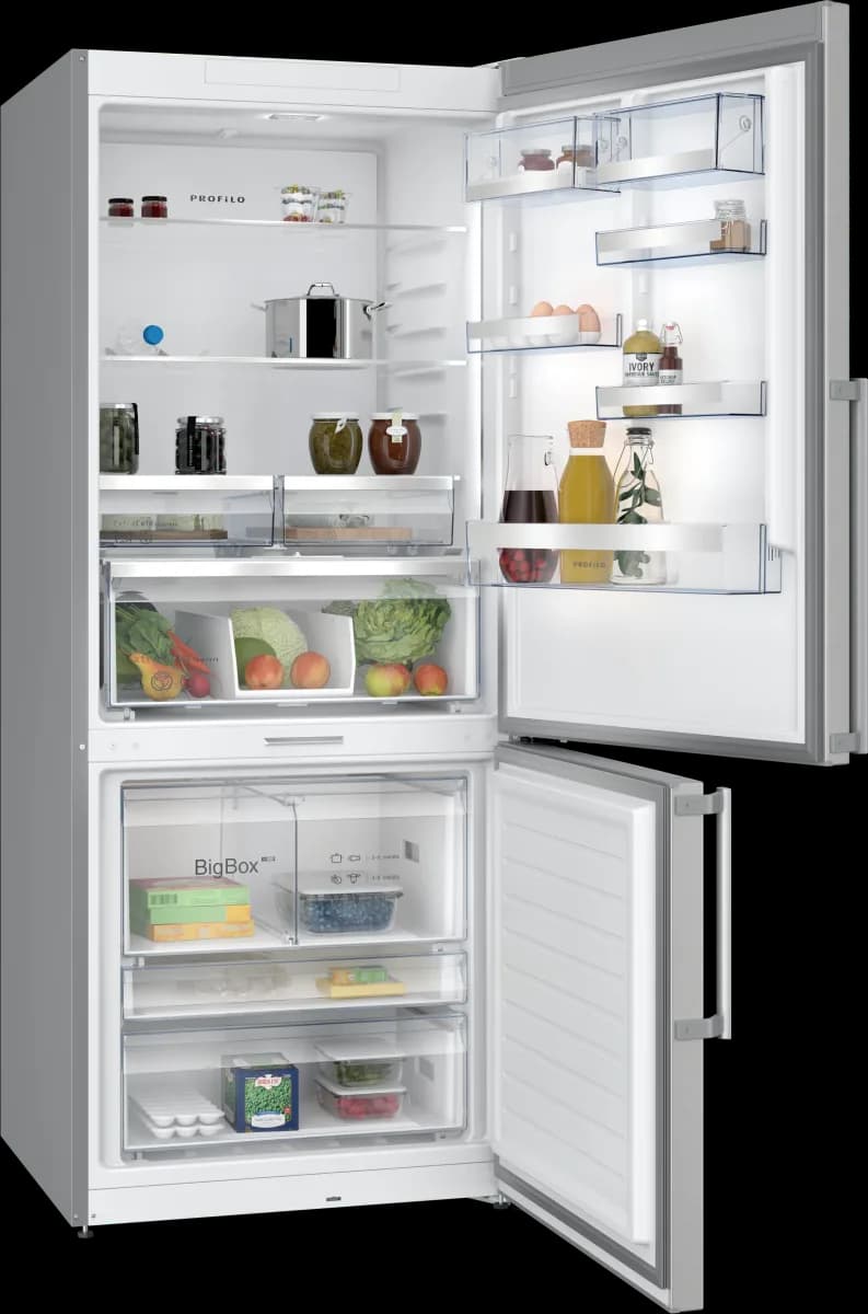 Profilo BD3076ICAP XL 526 Litre C Enerji Sınıfı No-Frost Alttan Donduruculu Paslanmaz Çelik (Inox) Buzdolabı - 186x75 cm 2